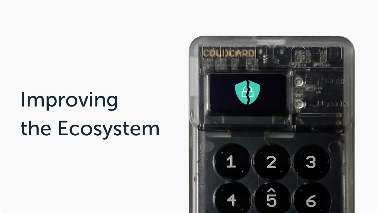 Improving the Ecosystem: Disclosing ColdCard Mk2 PIN Vulnerability | Ledger