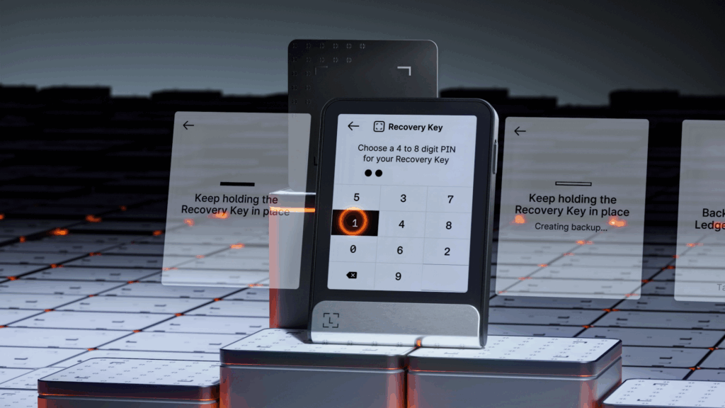 Control Ledger Recovery Key Secure On A Screen Screen Device