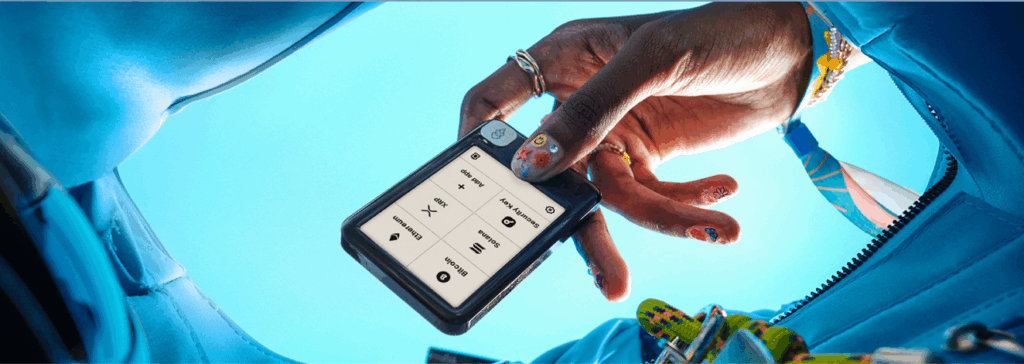 Ledger Nano Gen5暗号資産署名用デバイスのスタイリッシュなイメージ