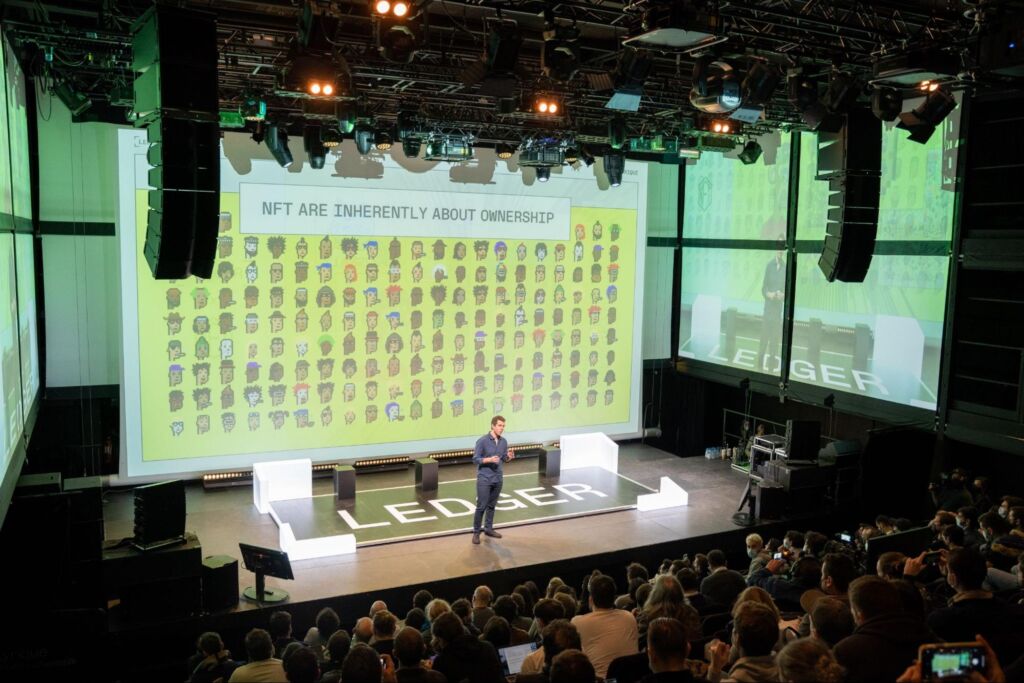 Picture of presenter at Ledger Op3n 2021, Paris