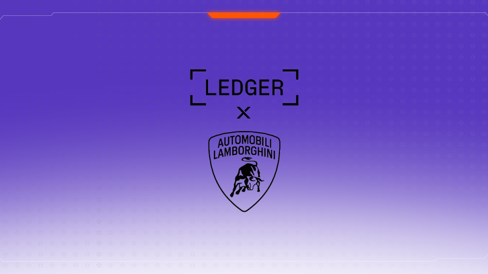 Ledger x Lamborghini to Present a Custom Lamborghini Ledger Stax signer