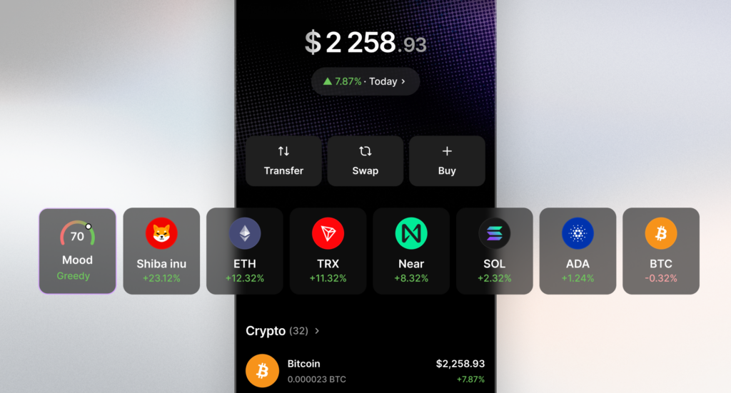 Ledger Wallet 4.0 Dashboard View with Tokens