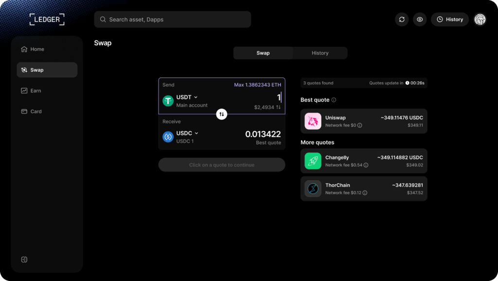 UniswapX & Ledger Wallet