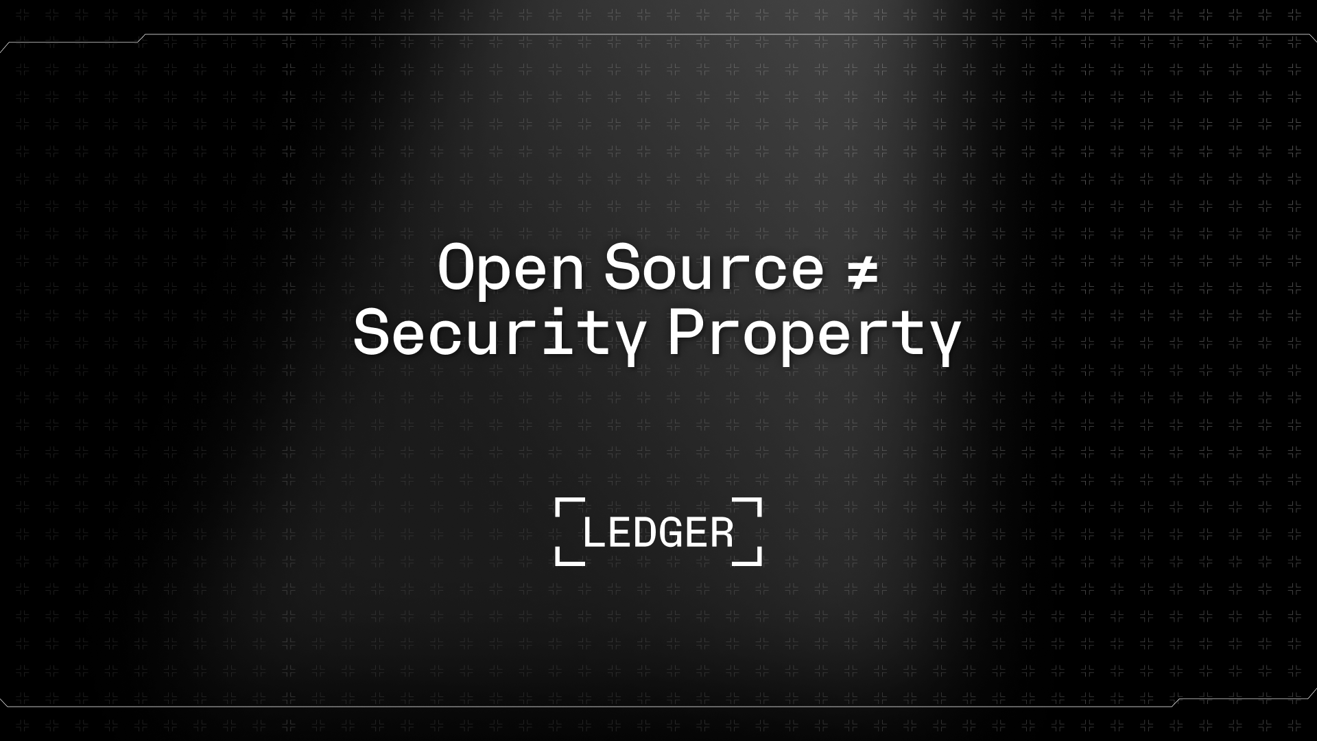 Open Source Is Not A Security Property